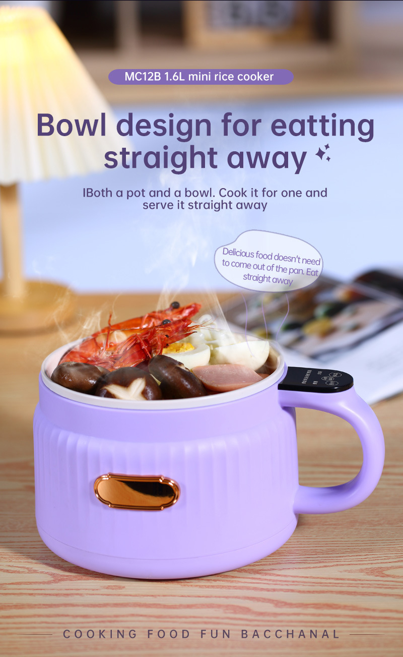 Cross-Border 110V Electric Small Multi-Functional Household Dormitory Instant Noodle Cooker US UK EU Plug_voghion.com