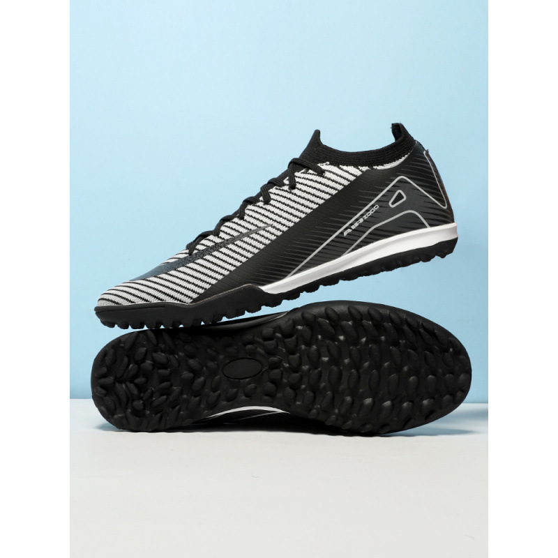 Zapatos de Entrenamiento de Fútbol Tejidos para Hombre Cuero Sintético y Caucho Ligero para Entrenamiento Multiterreno