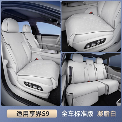 interior modification exclusive world S9 – Seat cushion, seat cover - xiangjie-s9-ningzhi-white-the-standard-seat-cushion-of-the-whole-car-is-breathable-and-wear-resistant
