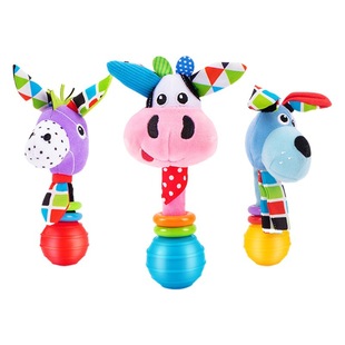 JOLLYBABY игрушки для новорожденных могут кусать руку погремушка головоломка мальчики и девочки погремушка для раннего образования