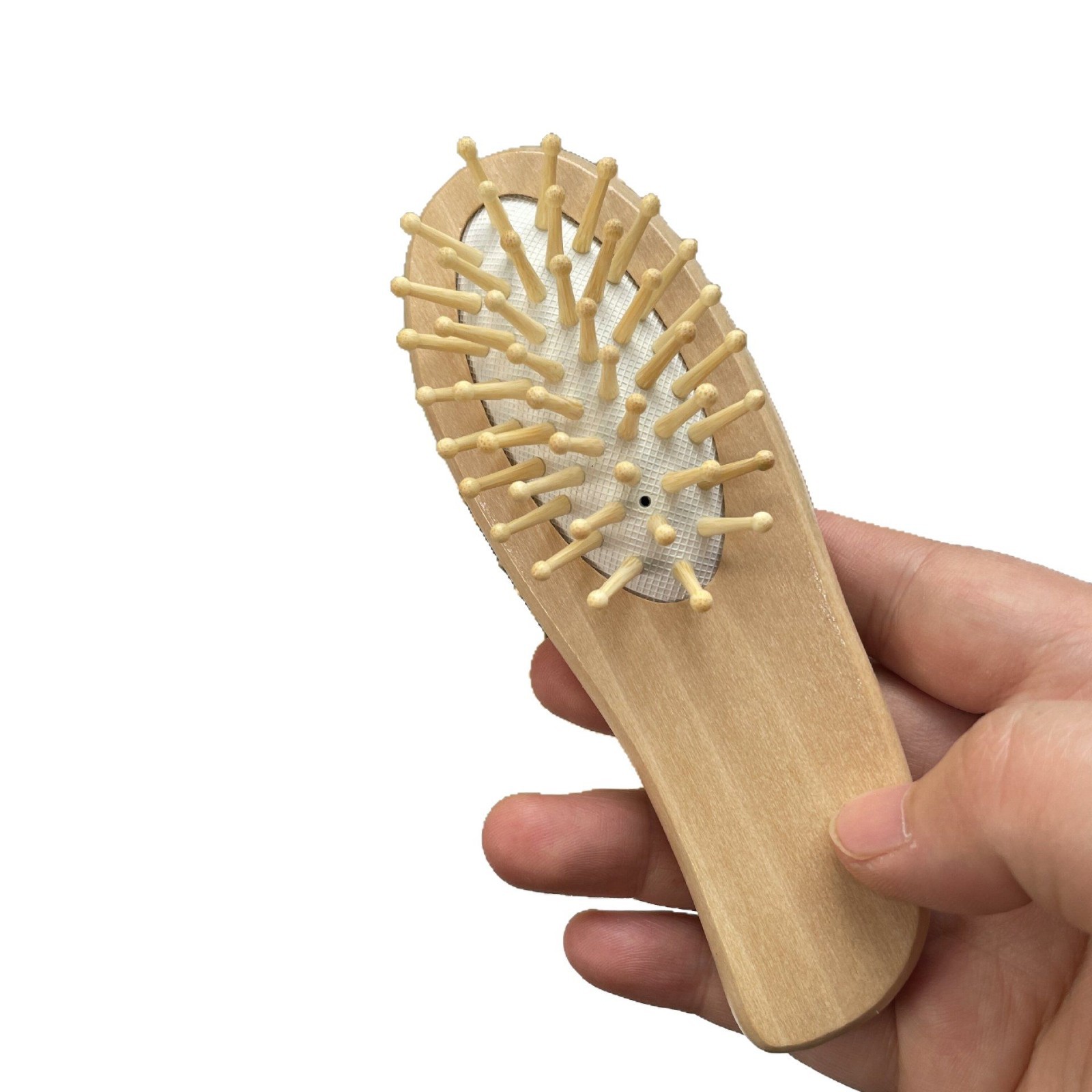 Peine de colchón de aire portátil masaje cuero cabelludo moda cabello suave anti-anudado madera de loto viaje hogar peine de madera BH411