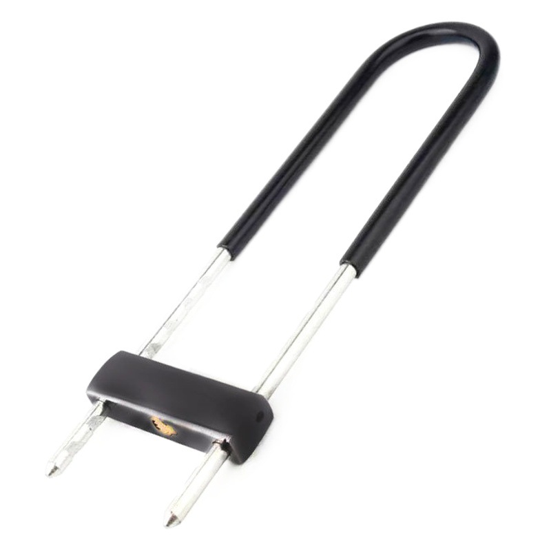 Cerradura de Puerta de Vidrio Genuina, Cerradura Doble para Escaparates, Cerradura de Embutir Extendida para Uso Doméstico, Cerradura Antirrobo en Forma de U de Doble Apertura para Motocicletas