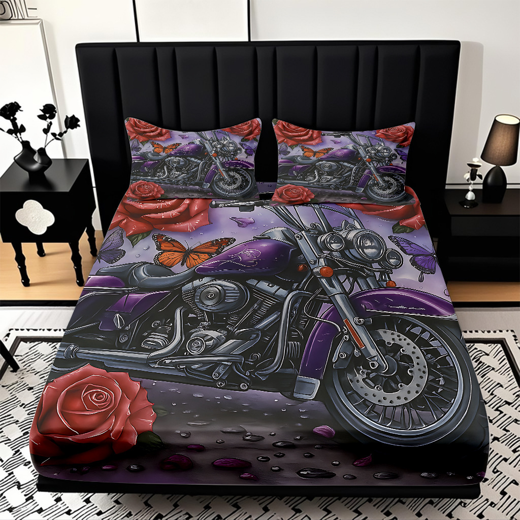 TEMU / JIT serie de motocicleta fría transfronteriza impresión digital de alta definición caja de cama de polirido fábrica directa