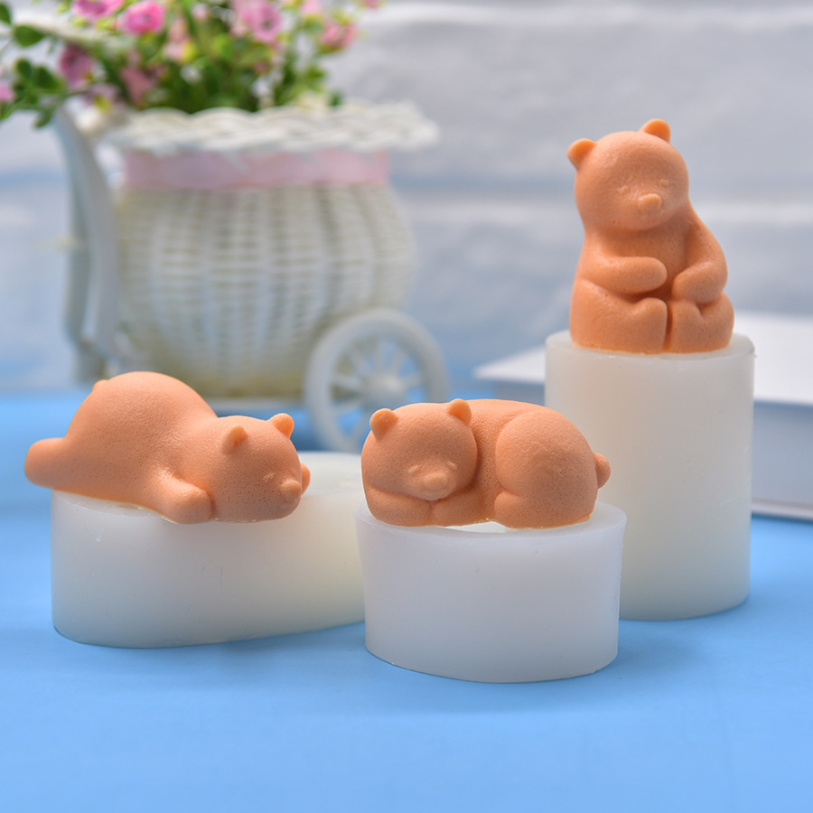 Polar Bear Prone Silicone Mold