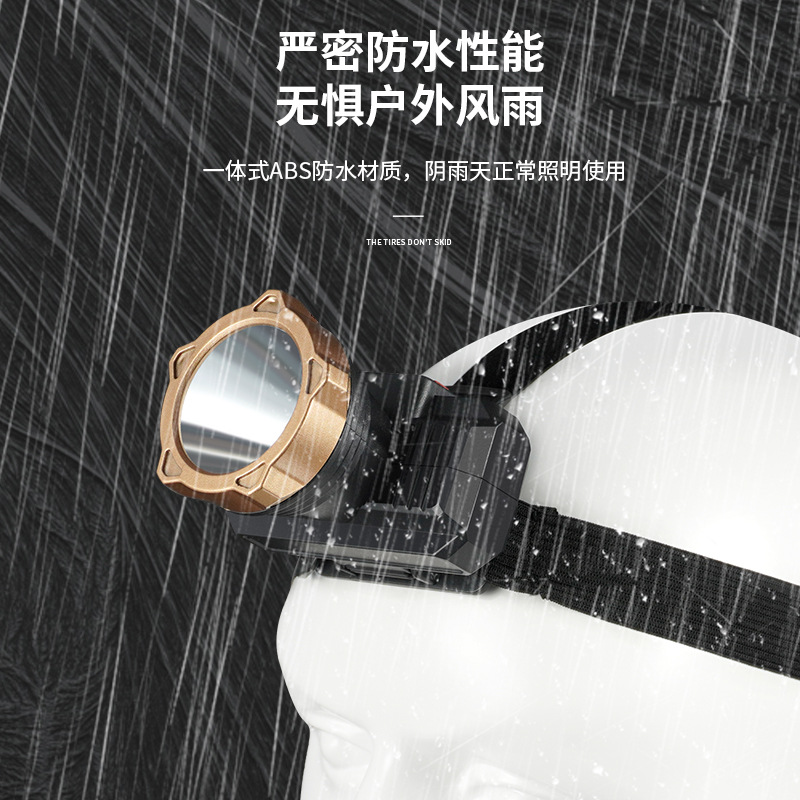 Iluminación al aire libre luz LED super brillante lámpara de cabeza multifuncional fuerte camping pescar USB carga lámpara de cabeza impermeable