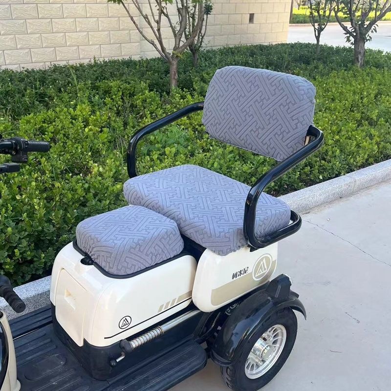 Bubuxian casual tricycle seat cover, suitable for all seasons, cute cartoon electric vehicle seat cushion cover, tricycle seat cover