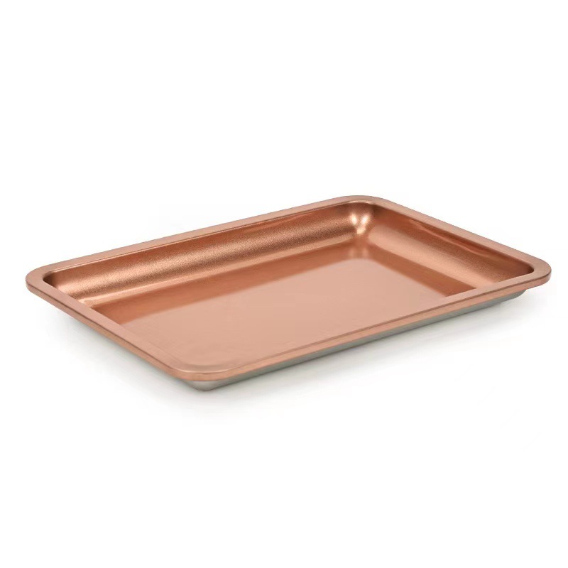 Bandeja de joyería de acero inoxidable cuadrada transfronteriza herramientas de uñas bandeja de almacenamiento en forma de corazón bandeja de cosméticos colección de placas de metal