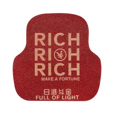 universal red wire ring carpet mat: Avtomobil döşəmə paspasları - rich-wire-loop-back-foot-pad-1-red-see-description-for-size