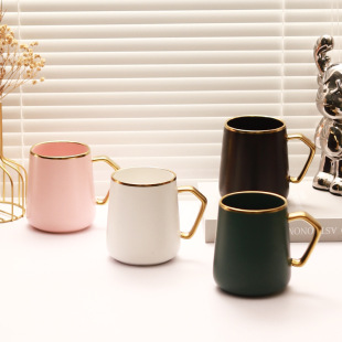 Nordic Simple High Beauty Value Creative Personalized Couple Household Ceramic Mug Coffee Cup Drinking Cup Milk Cup