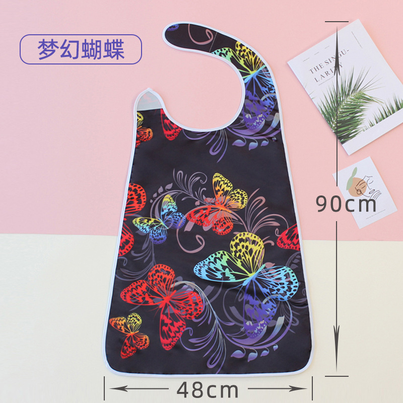 Suministro transfronterizo babero adulto a prueba de aceite a prueba de salpicaduras babero adulto de moda lindo babero olla caliente restaurante invitado delantal impermeable