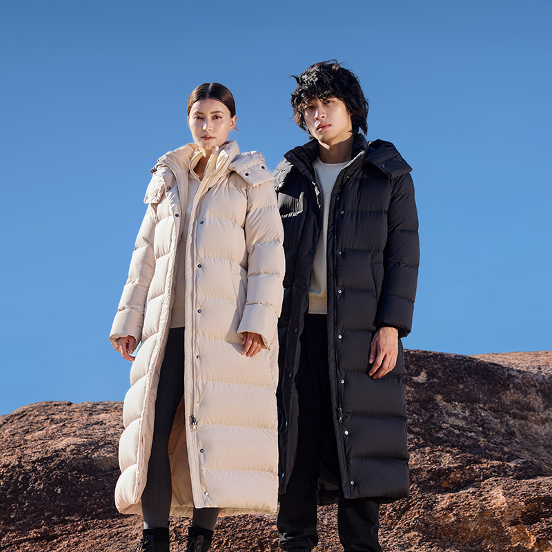 Down Jacket Women's 2025 Winter New Thickeneded Long Classy 95 White Goose down Jacket for Men and Women