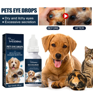 Yegbong Pet Eye Drops for Cats and Dogs to Remove Tear Stains, Relieve Eye Discomfort, Gentle Cleansing Eye Drops