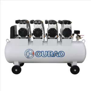 Şneksiz Səssiz Hava Kompressoru 200L 4 Başlıqlı Yağsız 1500W * 4