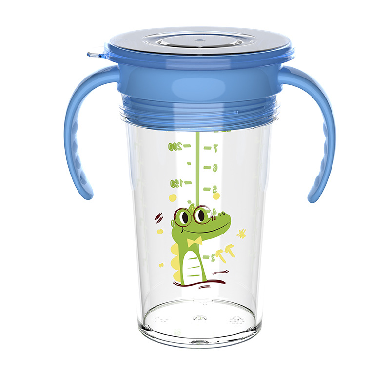 Guapo niño taza de dibujos animados PP material taza de agua con mango taza abierta taza de agua abierta taza al por mayor