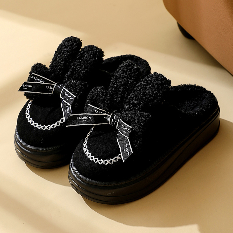 thumbnail image 1 of Nuevas zapatillas para el hogar, estilo de parejas de fondo plano antideslizante para el hogar, zapatillas de algodón cálidas de otoño e invierno de estilo simple y moderno de estilo coreano, 1 of 5