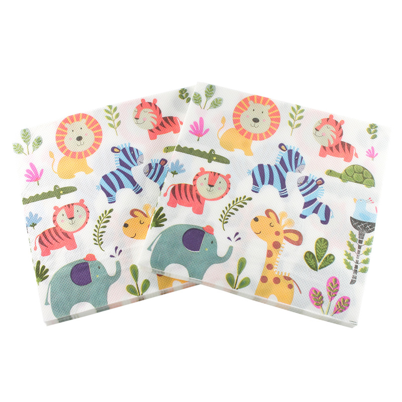 Animal Forest pattern tissue birthday party decoration paper DIY handmade creative paper butterfly Gubat tissue