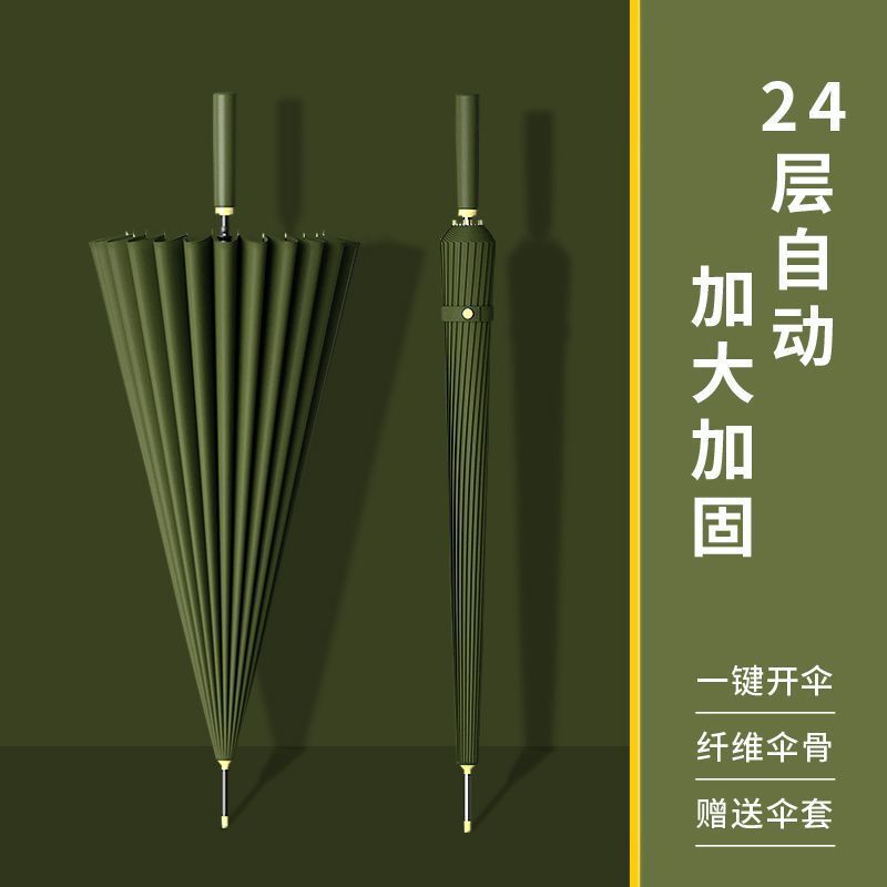 36骨暴雨大伞18骨双人32骨二十四骨长直柄自动十六骨抗风暴新|undefined