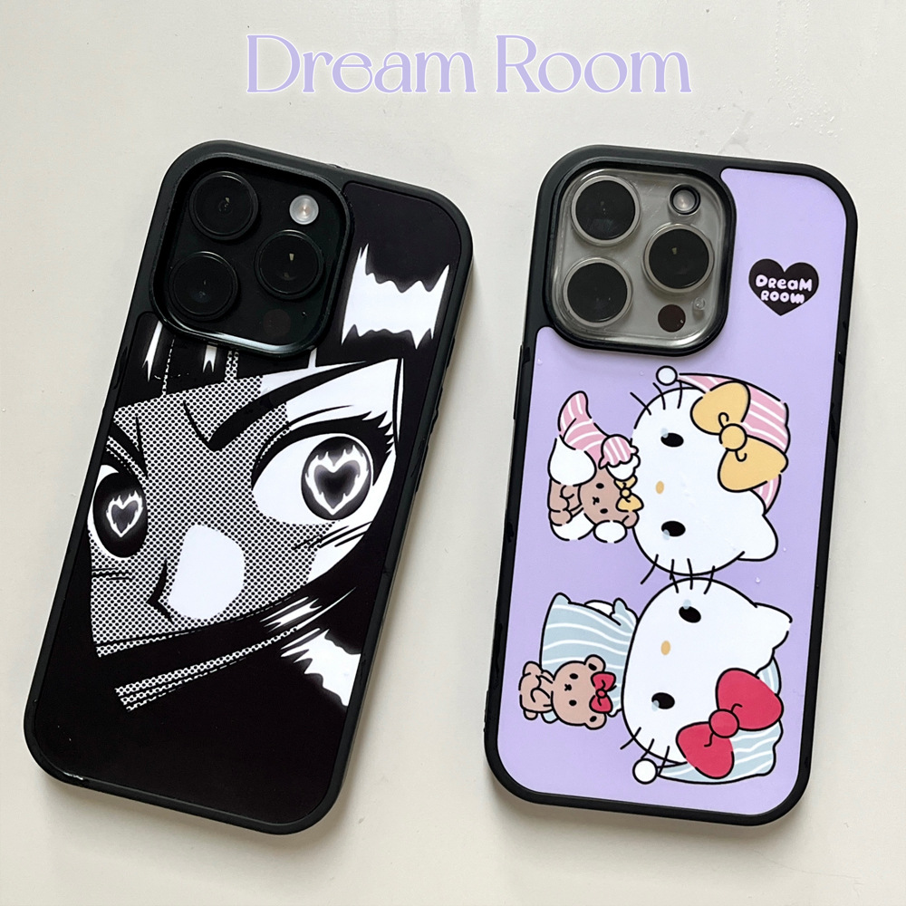Original Cute Pajamas Crying Hellokitty Mobile Phone Case Suitable for Iphone1314Promax Apple 16 Purple
