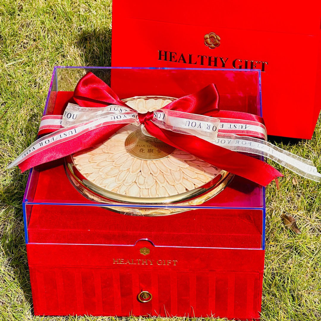 American Ginseng Gift Box 200g Premium Herbal Set with Dendrobium Deer Antler and Red Ginseng for Elders details