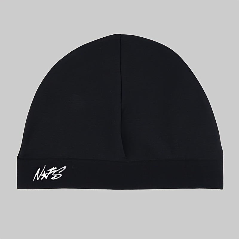 NAFS Letter Embroidery Beanie Black