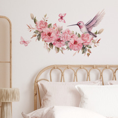 梵汐fun-g1花朵樹枝小鳥蝴蝶臥室客廳玄關美化裝飾牆貼紙批發