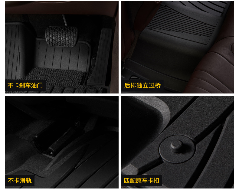 3W Full TPE Floor Mats For Mercedes-Benz C260L E300L GLA200 GLC260 CLACLS GT