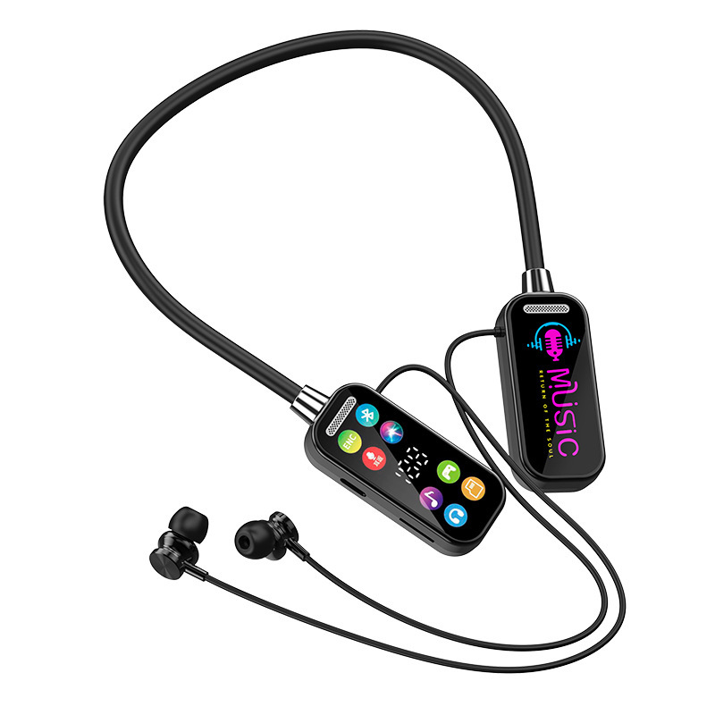 新しいカラースクリーン付きカラオケ耳返しネックマウントワイヤレスBluetoothヘッドセット、ネックマウントソプラノ、超長時間スタンバイ、ユニバーサル|undefined