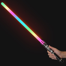 像素星球大战二合一激光剑15色渐变灯炫彩发光剑可充电发光玩具