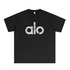 正しいバージョン AlO 25 年新作春夏ピュアコットン 220 グラムルーズ半袖ラウンドネックスリム男性と女性のための怠惰な
