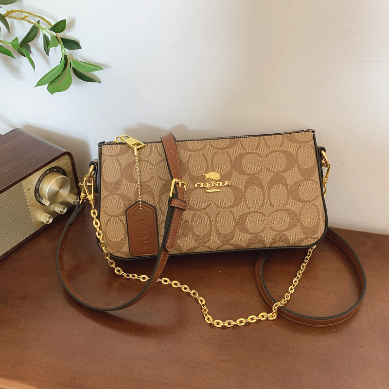 Bolso mujer 2025 nuevo bolso de mahjong Kou C bolso de axila bolso clásico de mensajero de un solo hombro cadena mano pequeño bolso cuadrado mujer
