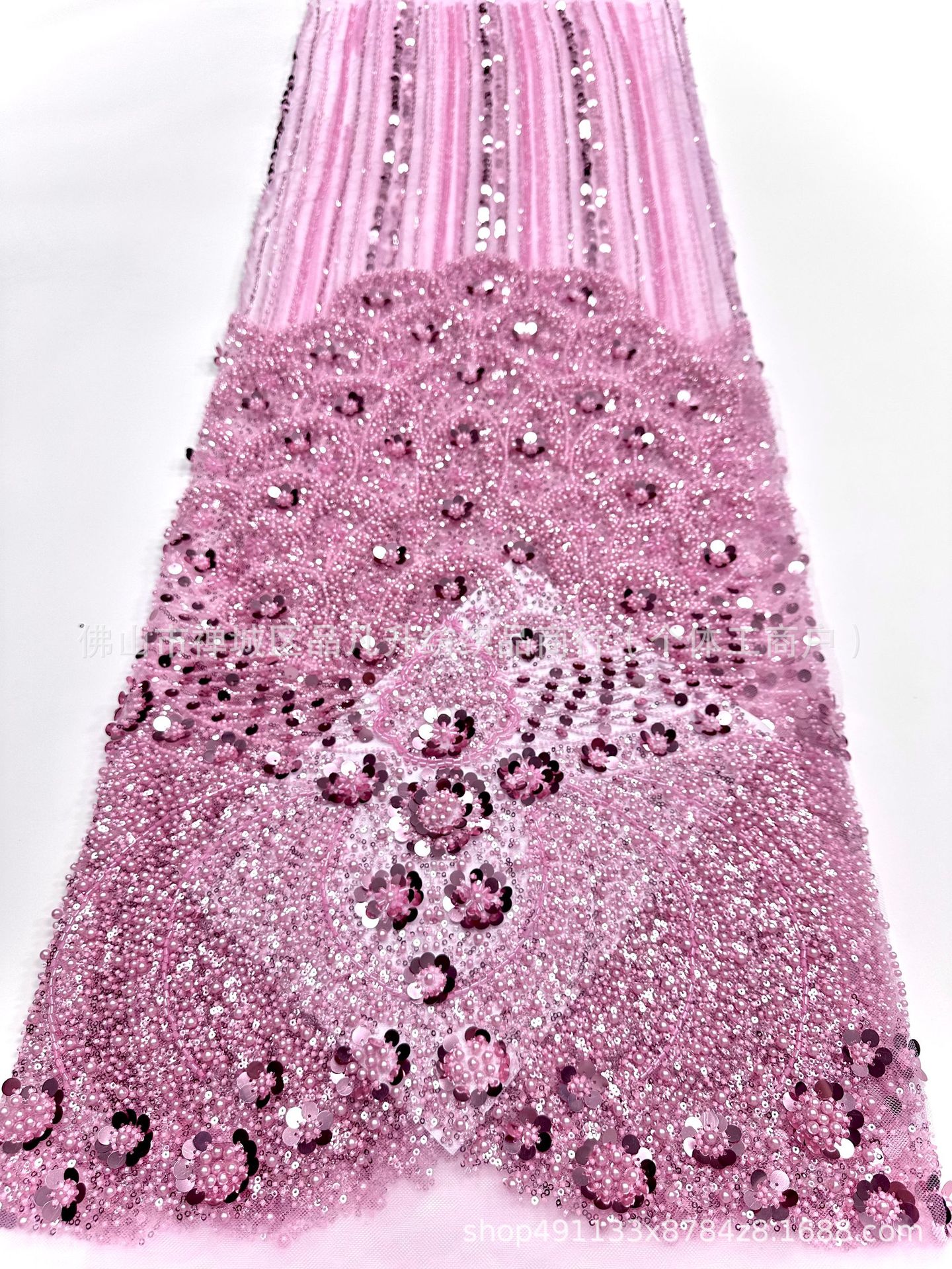 Fabricantes de bolsas transfronterizas tela de sequilla vestido de boda anfitrión de cena rendimiento bar mitzvah vestido de tela