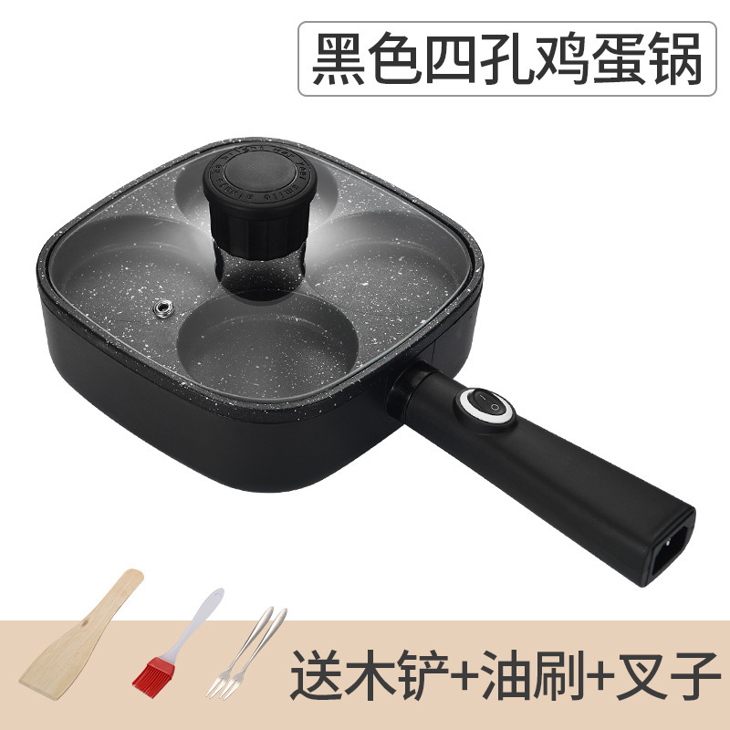 4구 블랙 플러그인 메디컬 스톤 논스틱(커버 포함) 선물팩
