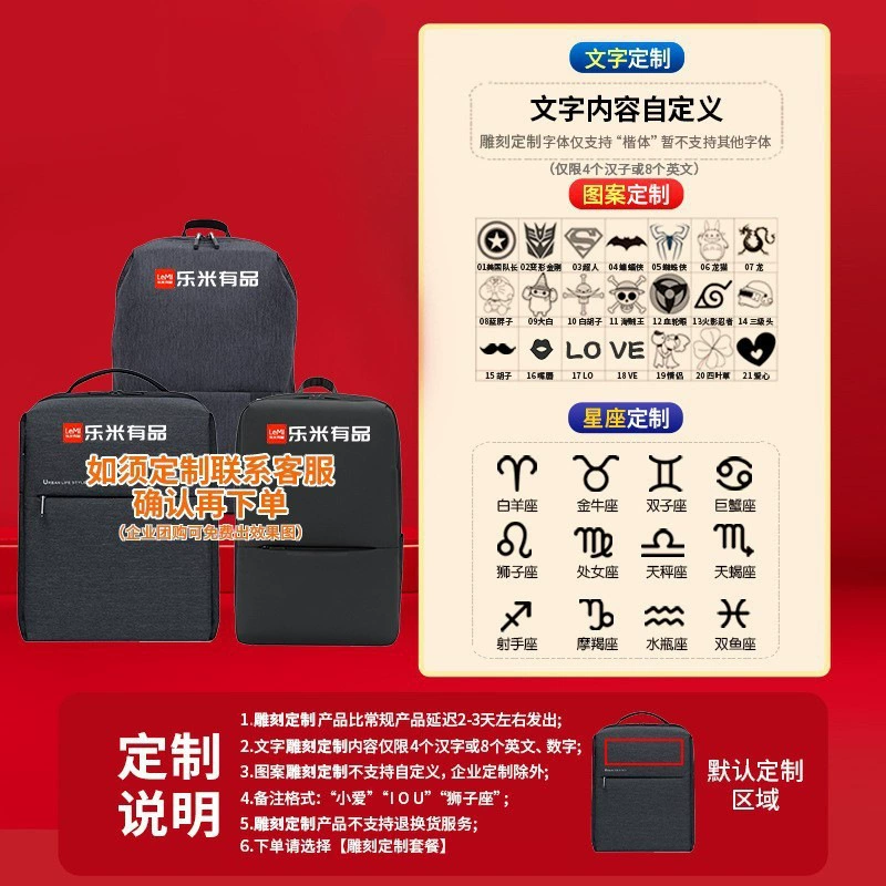 Classic backpack, capacious laptop for traveling, wear-resistant school bag, business version, 2pcs