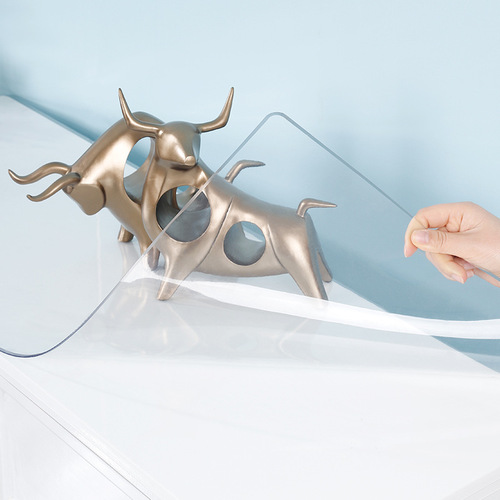 Transparent soft glass bedside table mat, waterproof cover cloth, household frosted desk mat, PVC tablecloth, plastic tablecloth, and adhesive mat