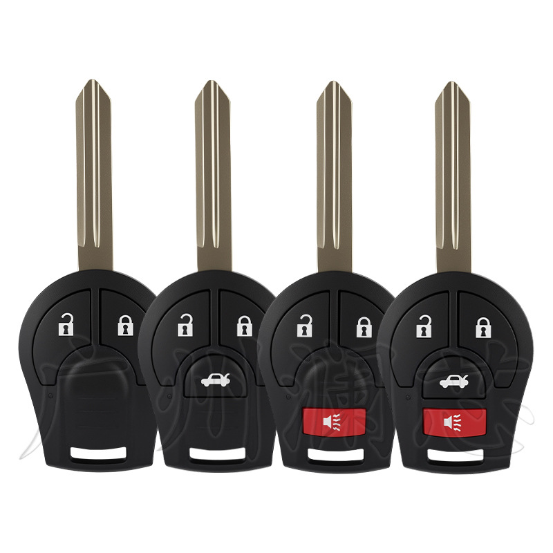 Suitable for Nissan Rogue March Sunshine Qashqai Sylphy 2/3/4 Key Straight Remote Control Key Shell Replacement
