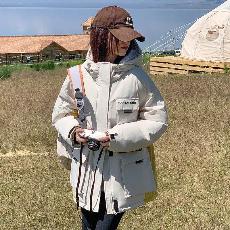 2024 otoño y invierno hombres y mujeres chaqueta de algodón de asalto chaqueta de algodón de trabajo al aire libre ocio suelto chaqueta de algodón gruesa chaqueta de algodón