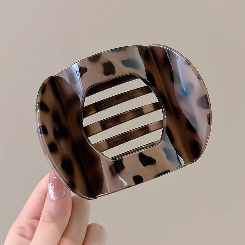 Clip de agarre de arco de cabeza sin pellizco para mujeres cabello grande más tarjeta de cabello de boca de pato sensación de alto nivel de cabeza trasera clip de cabello tocado