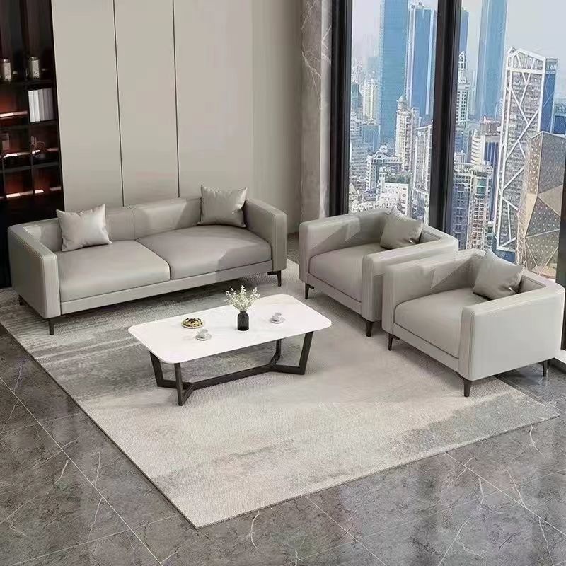 Office Sofa, Sofa and Coffee Table Set, Reception Sofa, Business Sofa, Simple Sofa, Modern Style Office Sofa