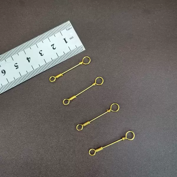 Chongqing Small Explosion Hook, Straight Rod Bait Holder, Spring-Loaded Long Rod, Gold-Colored Bait Holder, Carp and Crucian Carp Fishing Set, Fishing Accessories