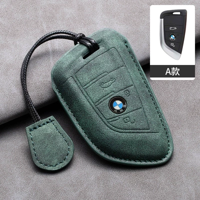 shell buckle blade 320 new — Car key bag - bmw-type-a-hollow-olive-green-leather-rope