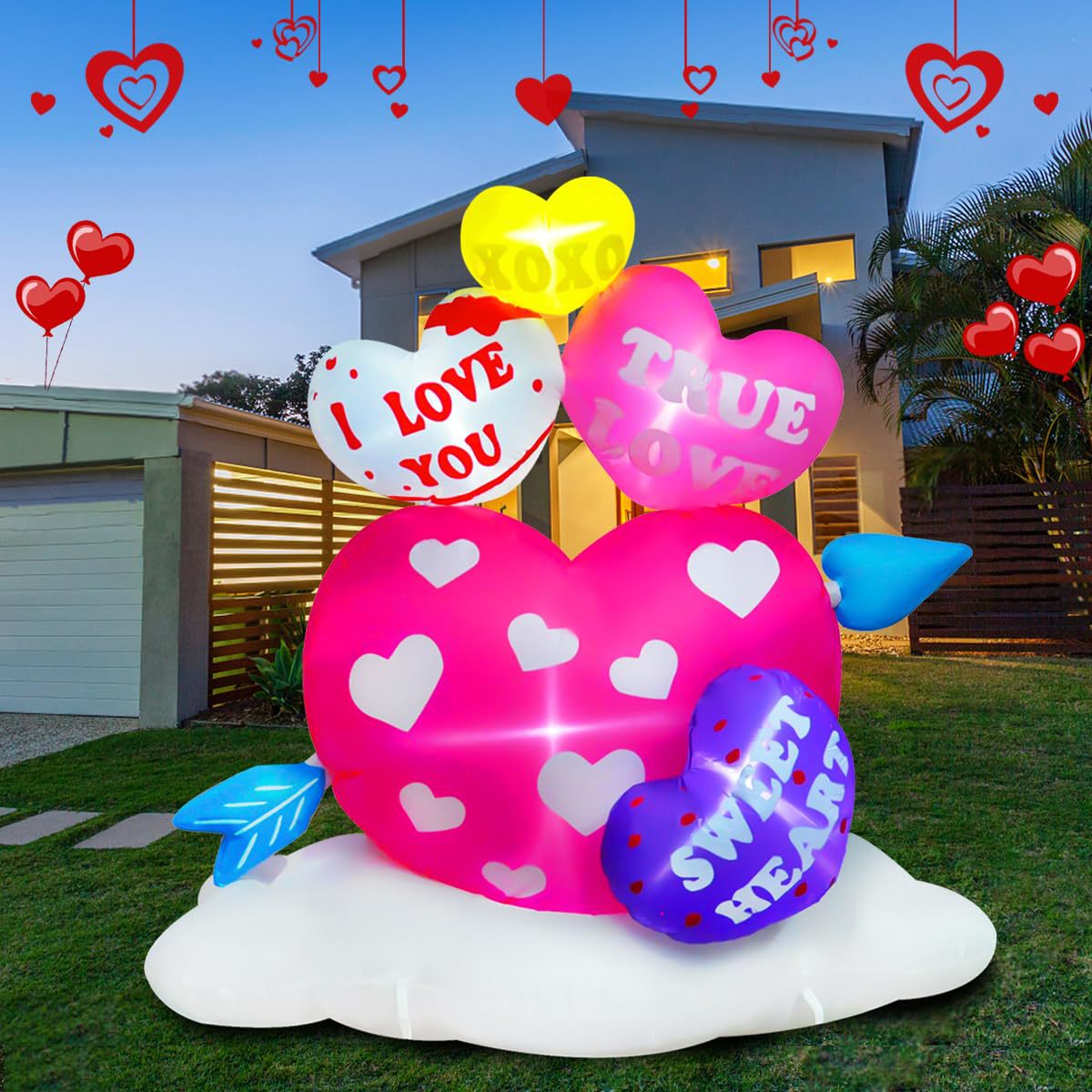 A-6FT Valentine Hearts with Ar