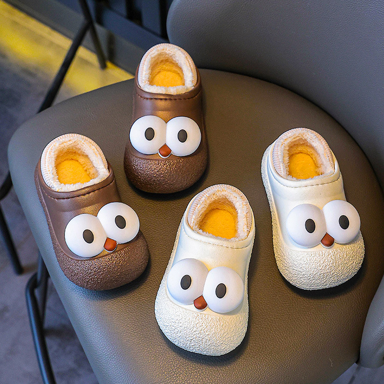 Zapatos de piso para bebés niños kawaii zapatillas antideslizantes de algodón para niñas otoño y invierno para niños zapatillas de algodón para niños en el hogar