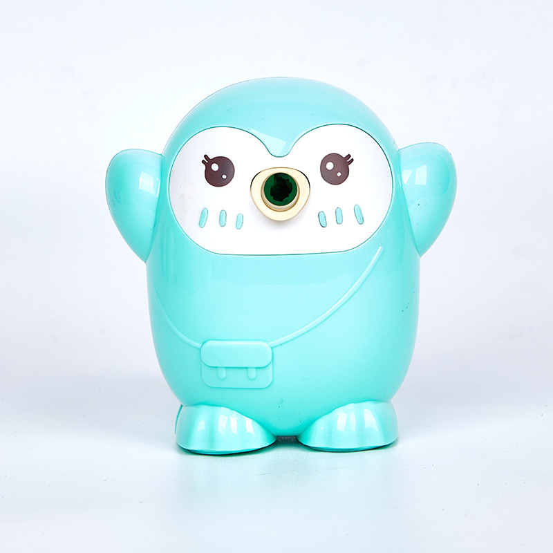 7839 Pingüino Sacapuntas Lápiz de avance y retroceso automático Sacapuntas de estilo de dibujos animados Sacapuntas de manivela para niños