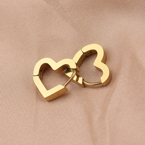 Korean stainless steel geometric shape personalized men's and women's trendy earrings and earrings simple earrings titanium steel triangular earrings