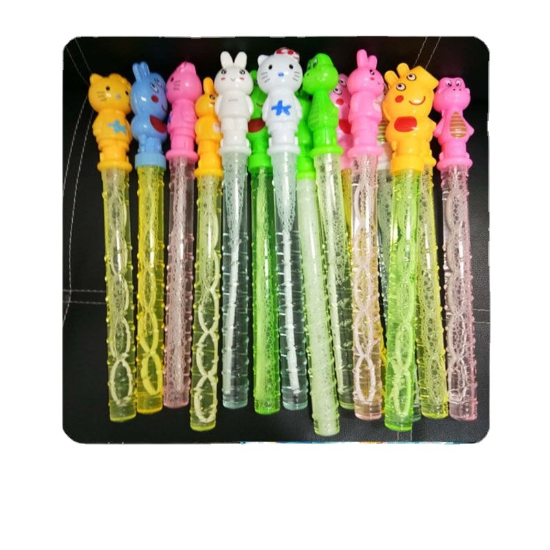 Burbuja palo burbuja soplando juguetes al por mayor grande 37cm burbuja de dibujos animados parque acuático puesto Venta caliente juguetes envío gratuito