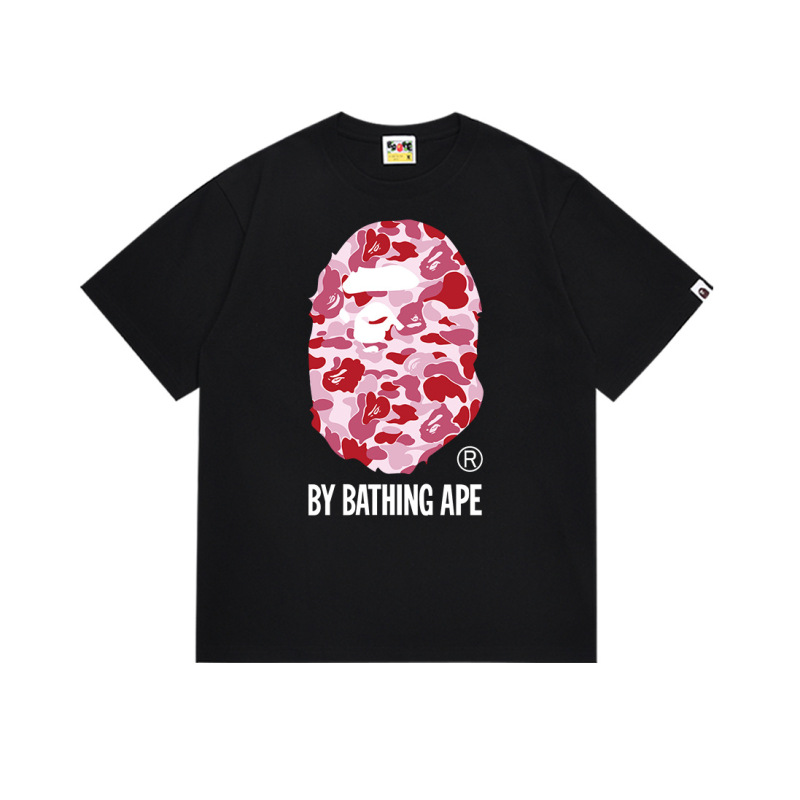 国境を越えた売れ筋BAPE X Miami International MIAMIジョイント漫画男女同型半袖スポーツTシャツトレンディブランド|undefined