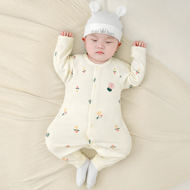 Primavera, otoño, invierno, ropa de recién nacidos, ropa de otoño de algodón para niños pequeños, ropa de base delgada para bebés