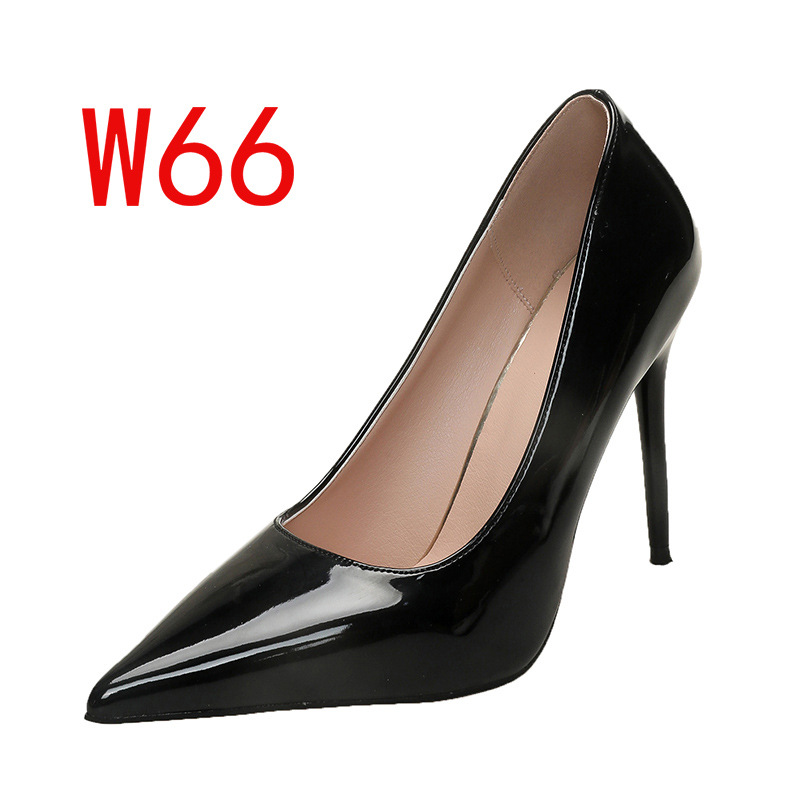 Zapatos de trabajo de tacones negros de otoño de color sólido 2025, tacones delgados, tamaño 41 - 43 temperamento de alto nivel, un pedaleo