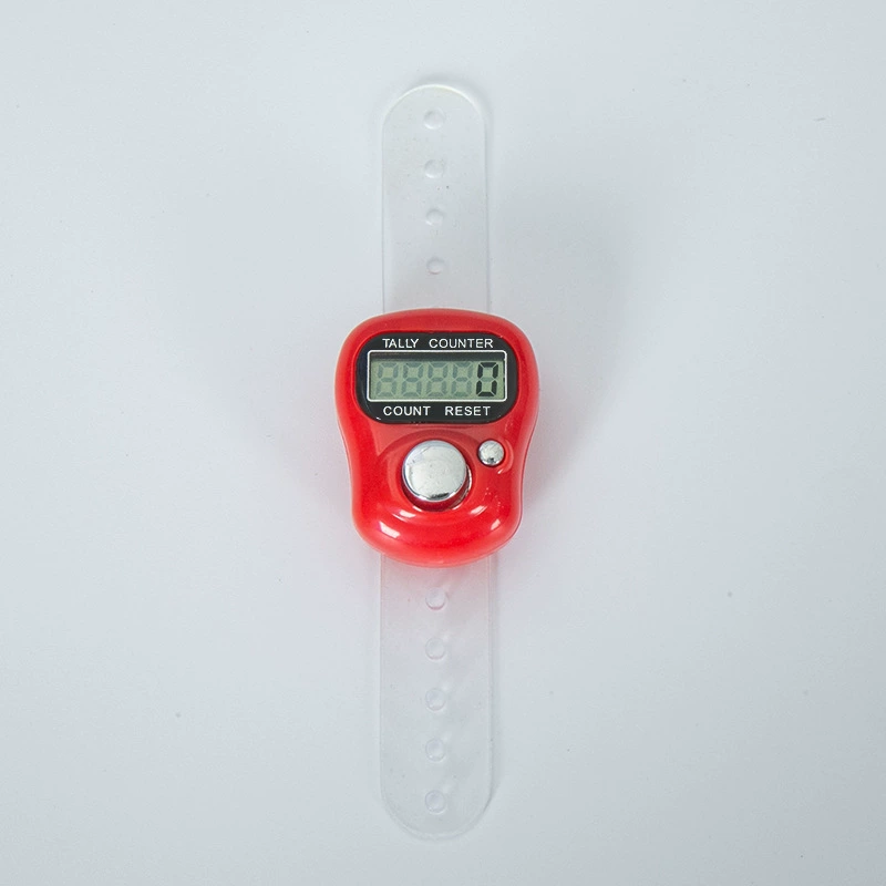 Data counting and counting are recorded by digital recording and recording of manual robot flow electronics finger counter reading points count