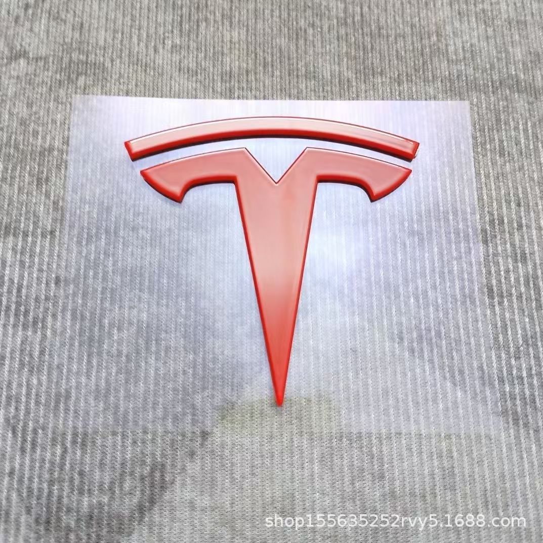 Suitable for Tesla Model 3Y, New 3 Yl Front Hood Emblem, Teslt Emblem, Rear Body Lettering Logo